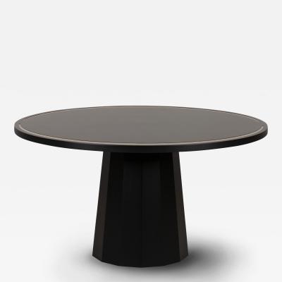  Greenapple Modern Howlite Round Dining Table Black Handmade in Portugal by Greenapple