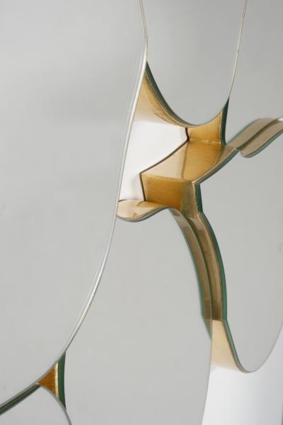  Greenapple Modern Infinity Wall Mirror Gold Leaf Handmade in Portugal by Greenapple