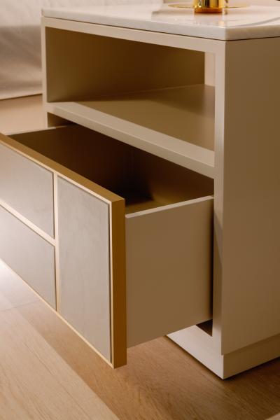  Greenapple Modern Jensen Nightstand Bedside Table Marble Brass Handmade Portugal Greenapple