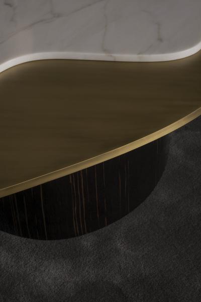 Greenapple Modern Landscape Coffee Table Calacatta Marble Handmade in Portugal Greenapple