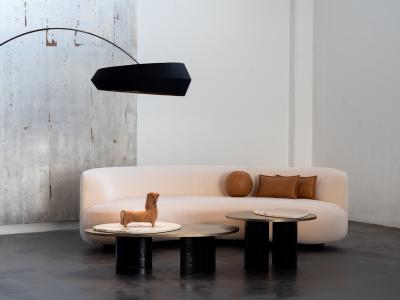 Greenapple Modern Landscape Coffee Table Calacatta Marble Handmade in Portugal Greenapple