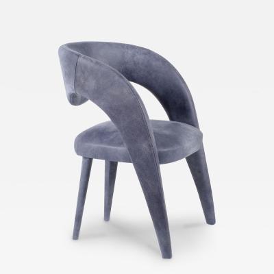  Greenapple Modern Laurence Dining Chair Italian Leather Handmade in Portugal by Greenapple