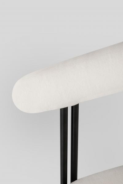  Greenapple Modern Maia Dining Chairs White Holly Hunt Fabric Handmade by Greenapple