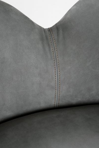  Greenapple Modern Mary Bar Stools Nubuck Leather Brass Handmade in Portugal by Greenapple