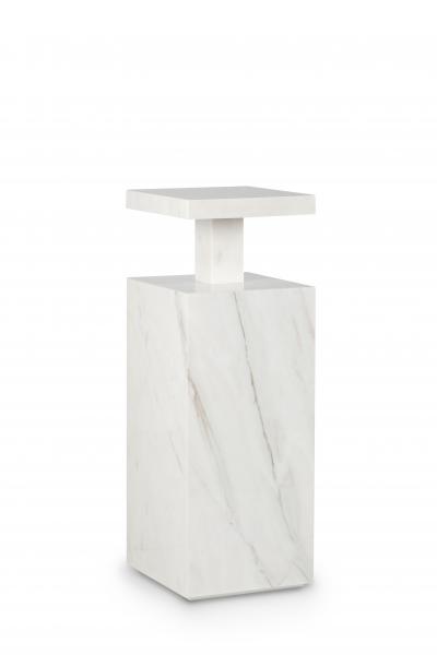  Greenapple Modern Monique Pedestal Sculpture Calacatta Marble Handmade Portugal Greenapple