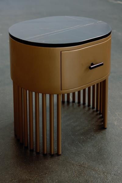  Greenapple Modern Mons Nightstand Bedside Table Marble Gold Handmade Portugal Greenapple