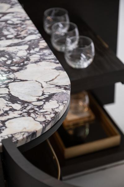  Greenapple Modern Olival Cocktail Cabinet Calacatta Marble Handmade Portugal Greenapple