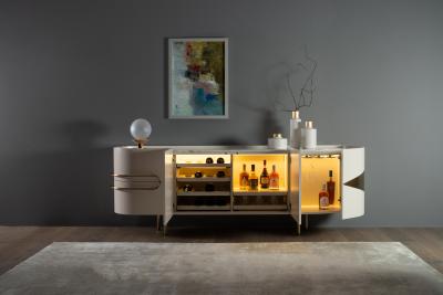  Greenapple Modern Olival Sideboard Calacatta Marble Handmade in Portugal by Greenapple