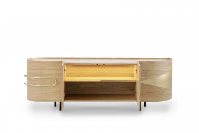  Greenapple Modern Olival Sideboard Egyptian Onyx Handmade in Portugal by Greenapple