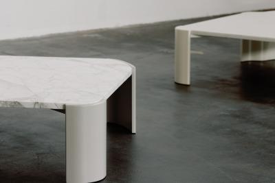  Greenapple Modern Salemas Coffee Tables Calacatta Marble Handmade by Greenapple