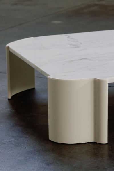  Greenapple Modern Salemas Coffee Tables Calacatta Marble Handmade by Greenapple
