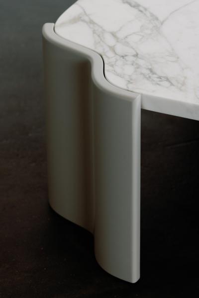  Greenapple Modern Salemas Coffee Tables Statuary Marble Handmade by Greenapple