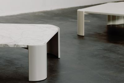 Greenapple Modern Salemas Coffee Tables Statuary Marble Handmade by Greenapple