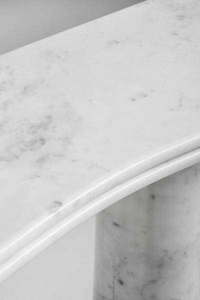  Greenapple Modern Silhueta Console Table Carrara Marble Handmade by Greenapple