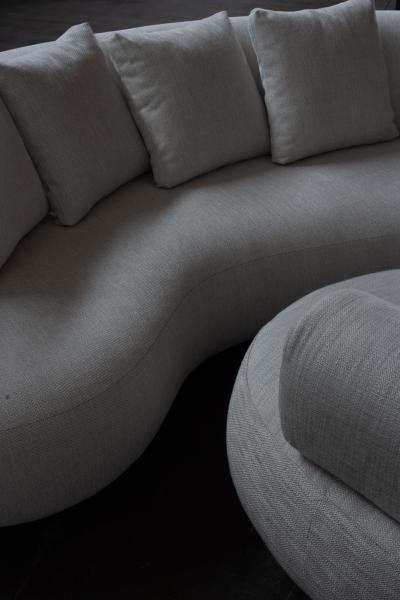  Greenapple Modern Twins Outdoors Sofa Beige Woven Handmade in Portugal by Greenapple