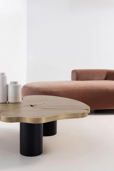 Greenapple My Brain Coffee Table Brass Handmade in Portugal by Greenapple
