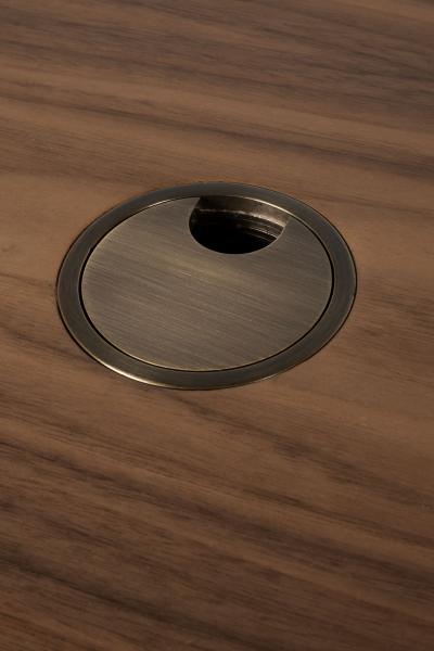  Greenapple Organic Modern Armona Desk Walnut Brass Onyx Handmade in Portugal by Greenapple