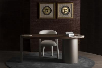  Greenapple Organic Modern Armona Desk Walnut Brass Onyx Handmade in Portugal by Greenapple