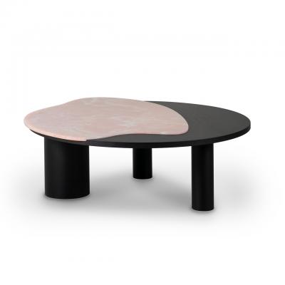  Greenapple Organic Modern Bordeira Coffee Table Pink Onyx Handmade Portugal by Greenapple