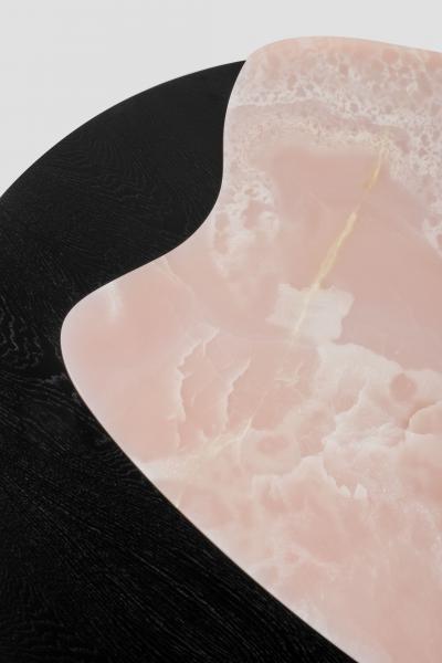  Greenapple Organic Modern Bordeira Coffee Table Pink Onyx Handmade Portugal by Greenapple