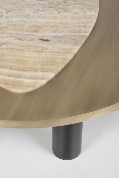 Greenapple Organic Modern Bordeira Coffee Tables Miel Onyx Handmade by Greenapple
