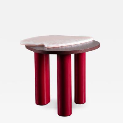  Greenapple Organic Modern Bordeira Side Table Pink Onyx Handmade in Portugal by Greenapple