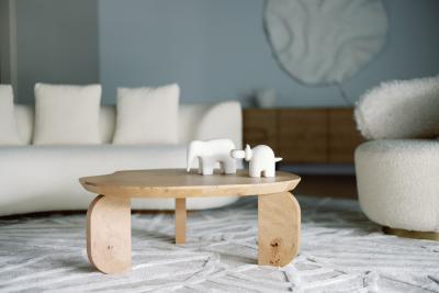 Greenapple Organic Modern Dornes Coffee Table Oak Root Handmade in Portugal by Greenapple