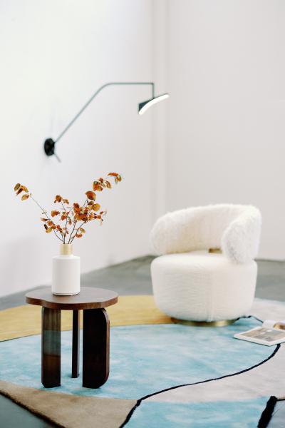  Greenapple Organic Modern Dornes Side Table Walnut Root Handmade by Greenapple