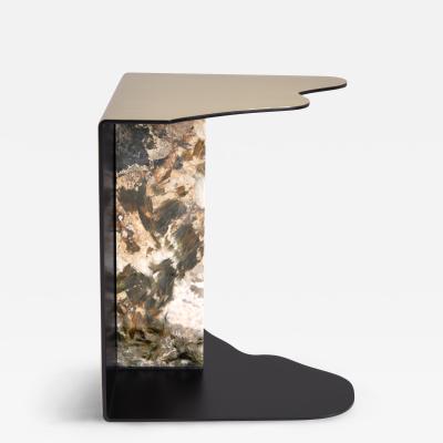  Greenapple Organic Modern Raw Side Table Patagonia Granite Handmade Portugal by Greenapple