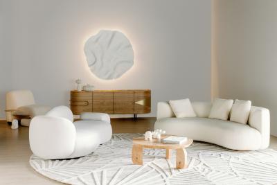  Greenapple Twins Curved Sofa