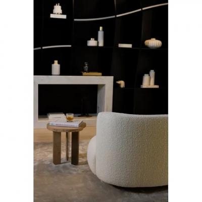  Greenapple Twins Curved Sofa Beige Boucl 