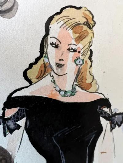  Gret Kalous Scheffer Mid Century Fashion Designs by Austrian Female Illustrator