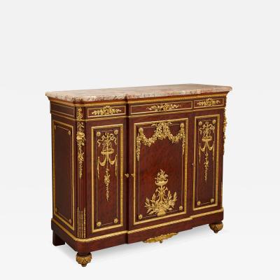  Groh Antique French mahogany and ormolu cabinet by Groh Fr res