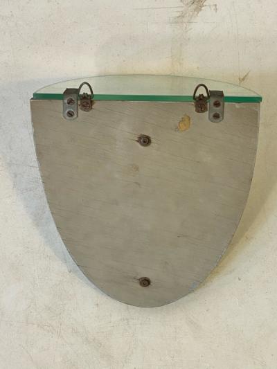  Grosfeld House ART DECO PAIR OF MIRRORED GLASS ACCENT SHELVES IN THE MANNER OF GROSFELD HOUSE