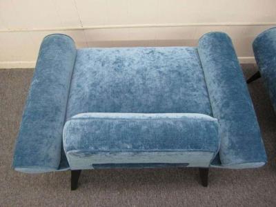  Grosfeld House Amazing Pair of Grosfeld House Slipper Chairs Hollywood Regency Glam