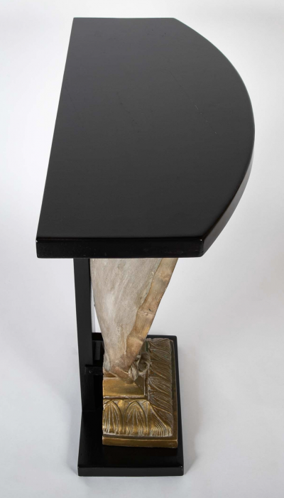  Grosfeld House Architectural Shell Base Console Table by Grosfeld House