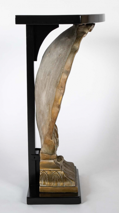  Grosfeld House Architectural Shell Base Console Table by Grosfeld House