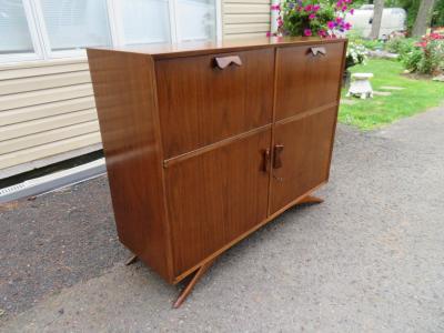  Grosfeld House Fabulous Grosfeld House Style Splayed Legs Bar Desk Cabinet Mid Century Modern