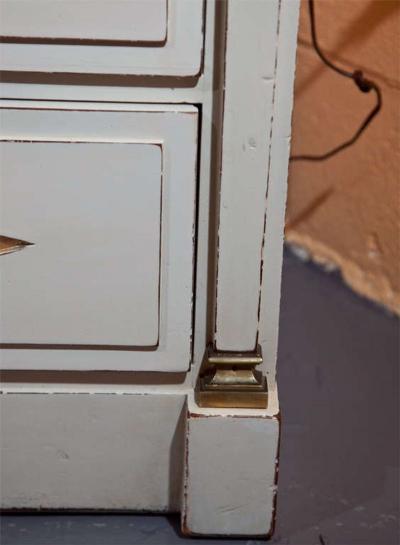  Grosfeld House French Empire Style Painted And Parcel Gilt Vanity Dresser by Grosfeld House