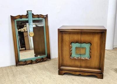  Grosfeld House GLAMOROUS GROSFELD HOUSE CABINRT AND MATCHING MIRROR