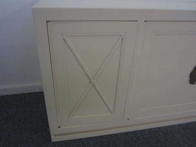  Grosfeld House Grosfeld House Cream Lacquered Hanging Credenza Mid Century Modern