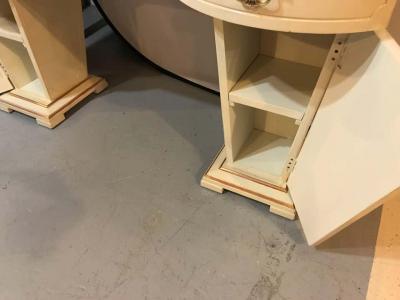  Grosfeld House Hollywood Regency Grosfeld House Parcel Paint and Gilt Decorated Vanity or Desk