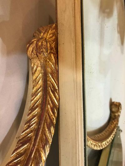  Grosfeld House Hollywood Regency Grosfeld House Parcel Paint and Gilt Decorated Vanity or Desk