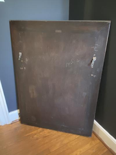  Grosfeld House MONUMENTAL ART DECO MIRROR WITH LUCITE DRAPERY BY GROSFELD HOUSE