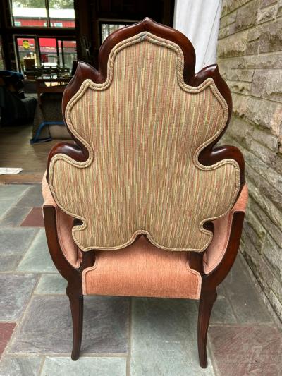  Grosfeld House Magnificent Pair Grosfeld House Leaf Back Lounge Chairs Hollywood Regency