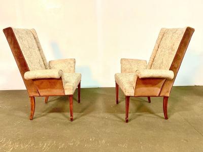  Grosfeld House Pair of 1950s Fireside chairs Lorin Jackson Grosfeld House