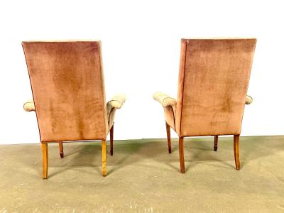  Grosfeld House Pair of 1950s Fireside chairs Lorin Jackson Grosfeld House