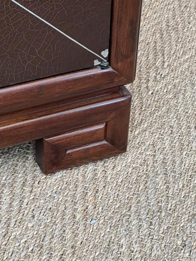  Grosfeld House Pair of Art Deco 1940s Grasfeld House mahogany low cabinets