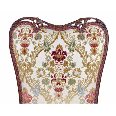 Grosfeld House Pair of Grosfeld House Hollywood Regency Red Velvet Arm Chairs