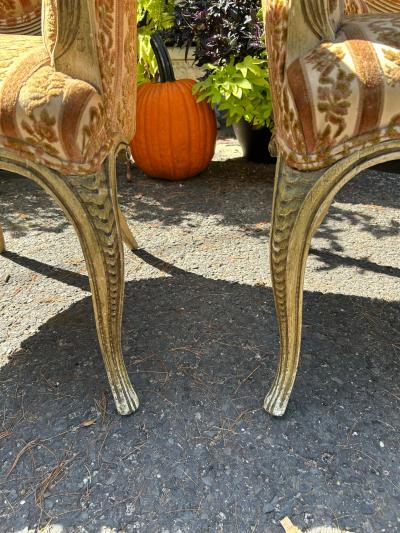  Grosfeld House Spectacular Pair of Grosfeld House Arm Lounge Chairs Hollywood Regency Modern